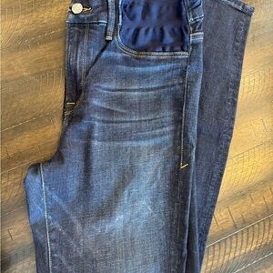 Good American Maternity Dark Blue Skinny Jeans, Size 6